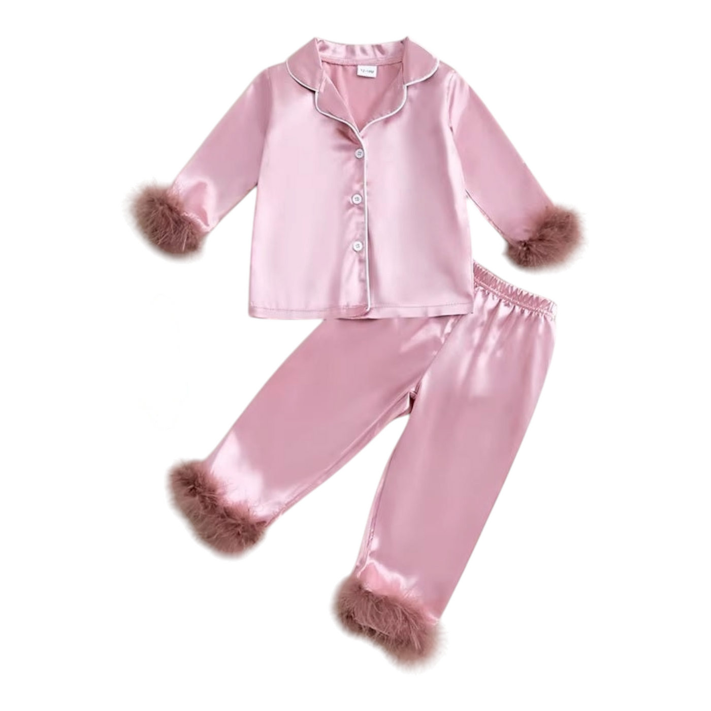 PRE-ORDER 3.0 Childrens' Pink Feather Pyjamas