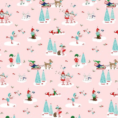 Pink Christmas Sleighing Girls Accessories