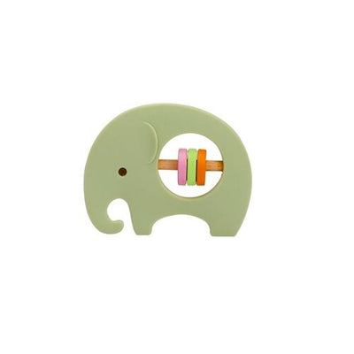 My Mini Elephant Baby Silicone Rattle