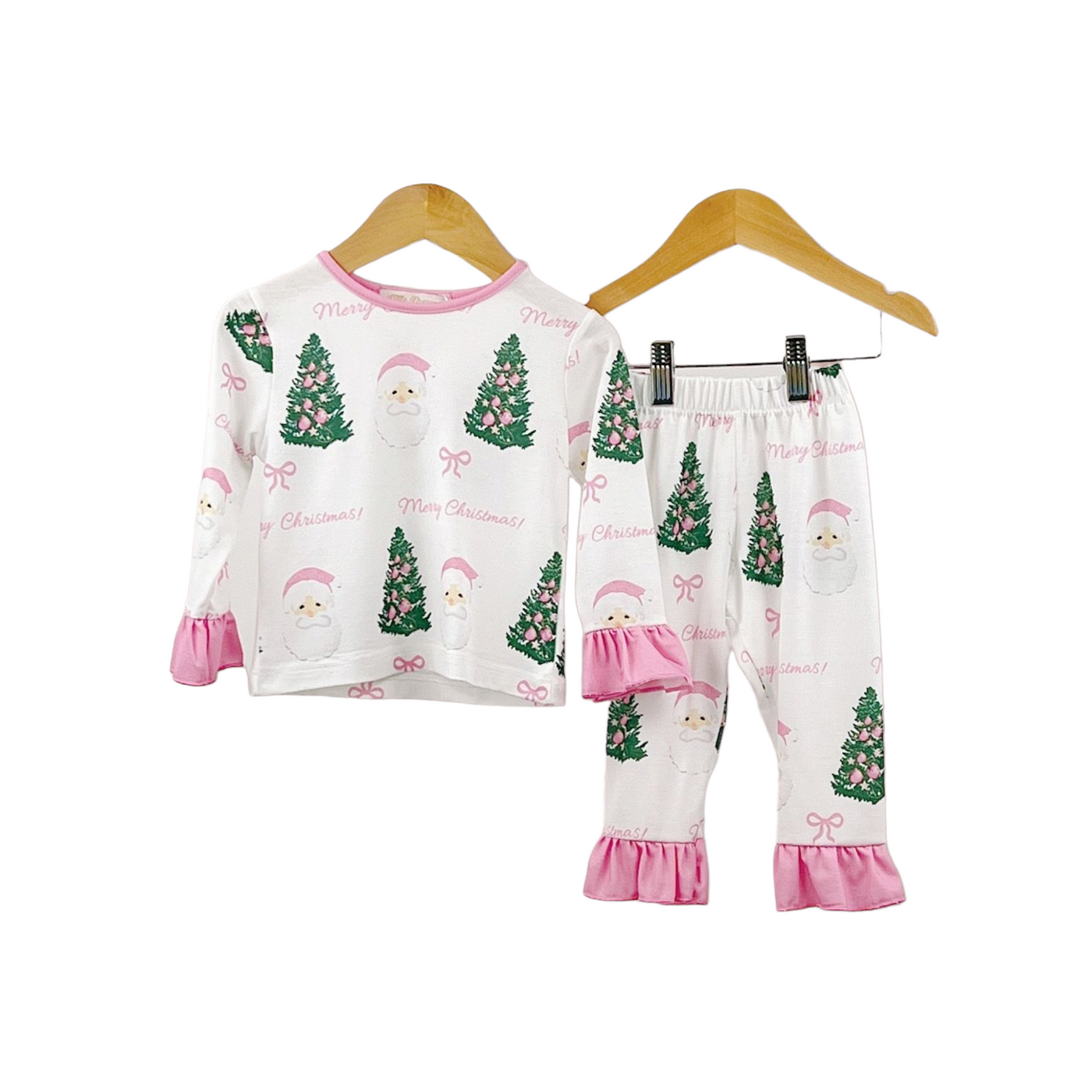 Pink Santa Christmas Pyjamas