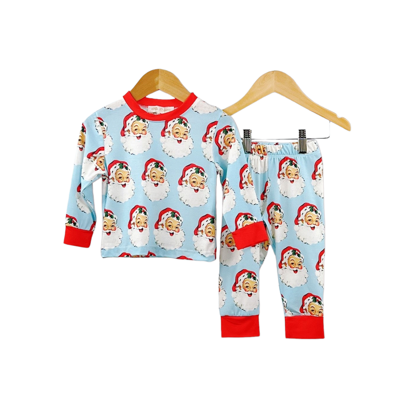 Santa Blue & Red Christmas Pyjamas